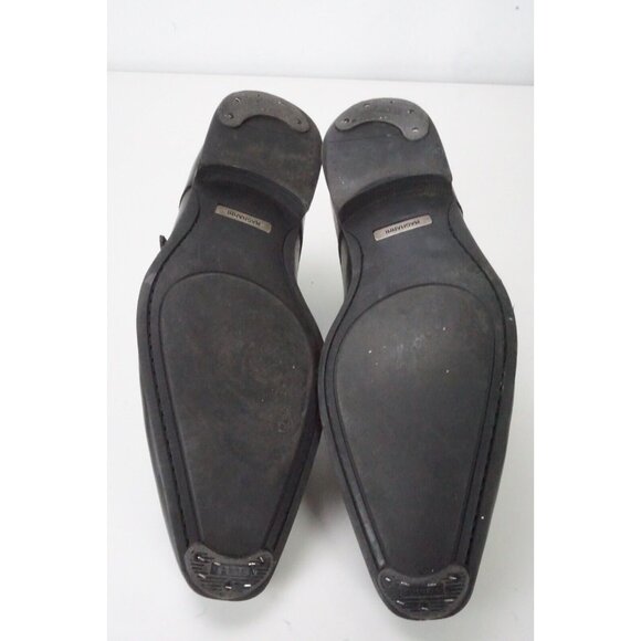 Magnanni Single Monk Strap Black Leather Mens Shoes Sz 8M main image 8
